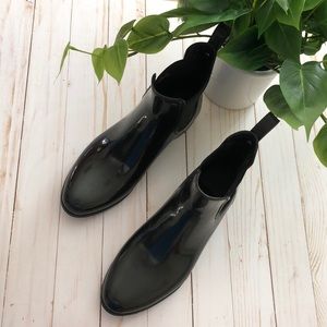 Sam Edelman rain ankle boots- Black, size 9